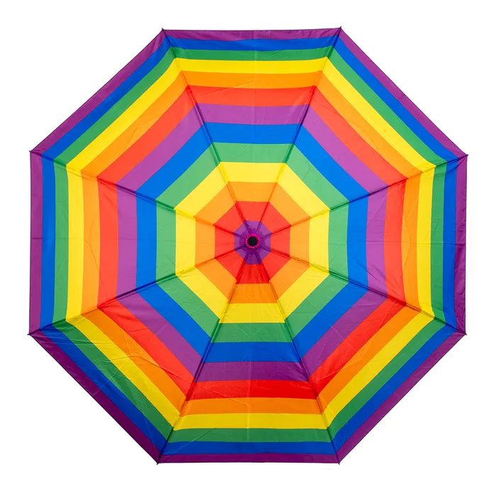 Clifton Compact Auto Open Rainbow Pride Umbrella