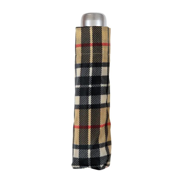 Clifton Manual Open Alu Lite Folding Tartan Camel Thomson Umbrella