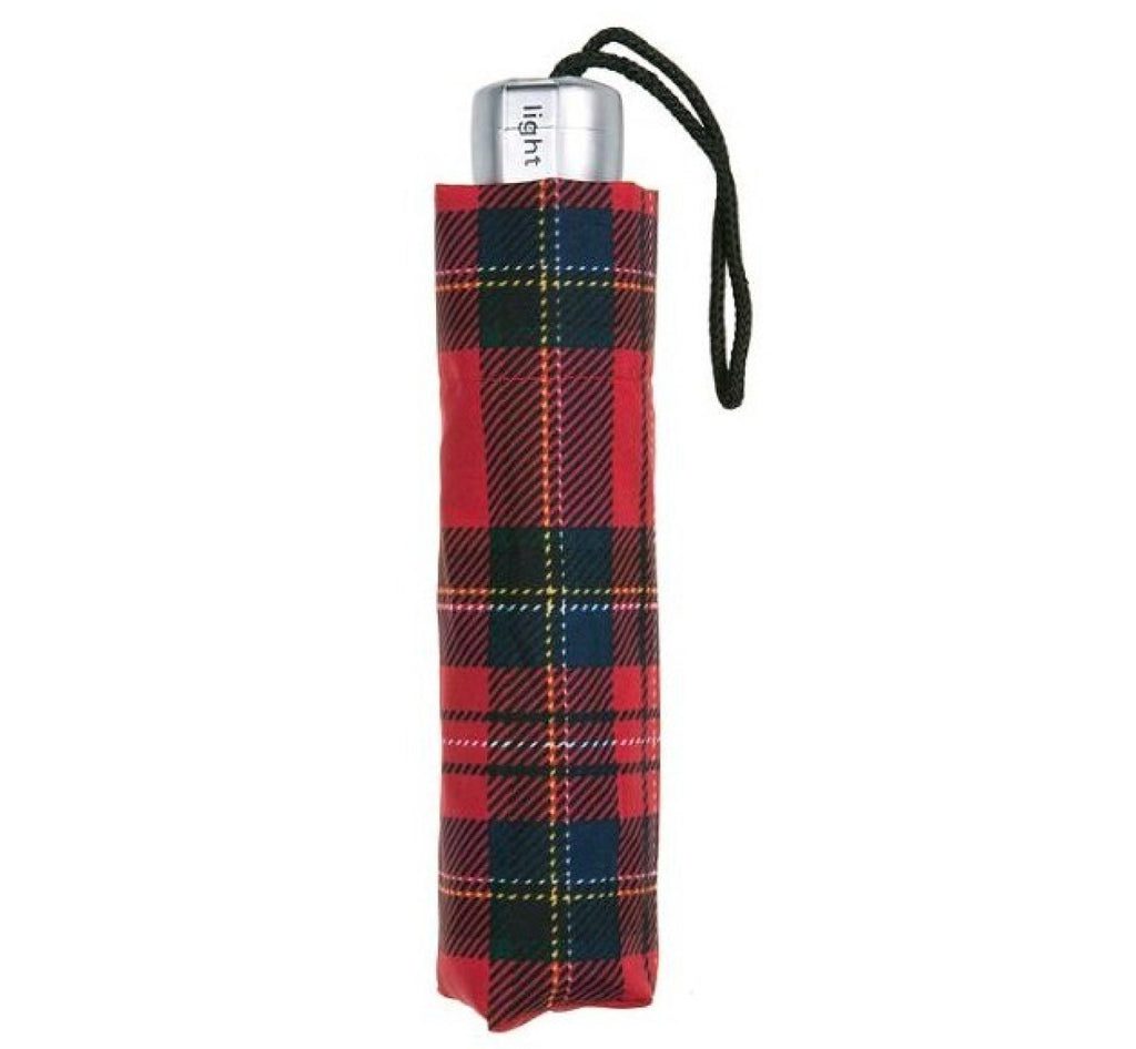 Clifton Manual Open Alu Lite Folding Tartan Royal Stewart Umbrella