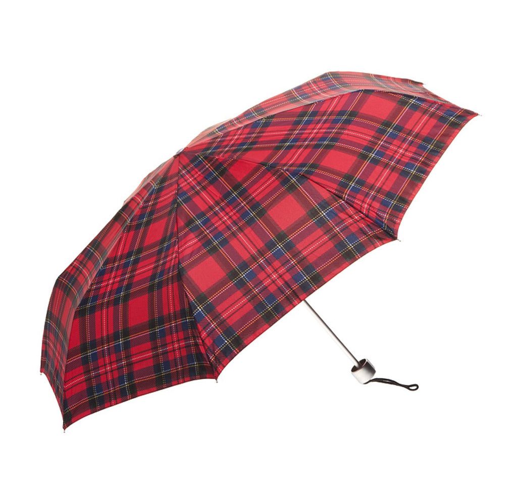 Clifton Manual Open Alu Lite Folding Tartan Royal Stewart Umbrella