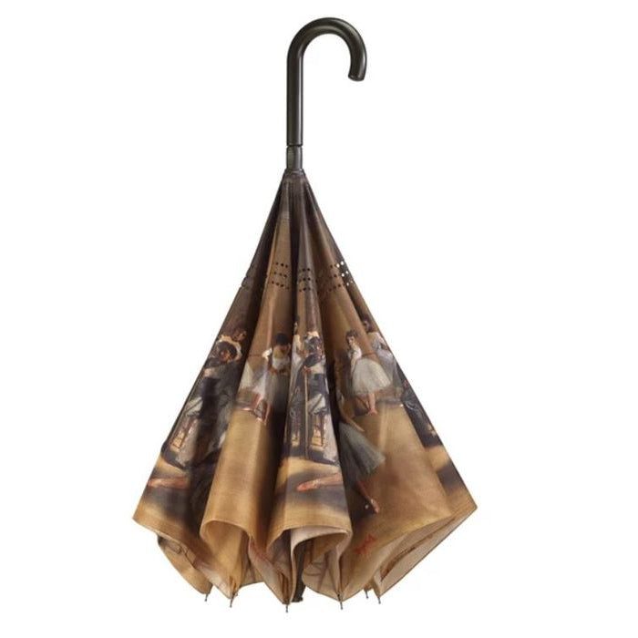 Clifton Outside-In Inverted Reverse Monet Degas Ballet Umbrella