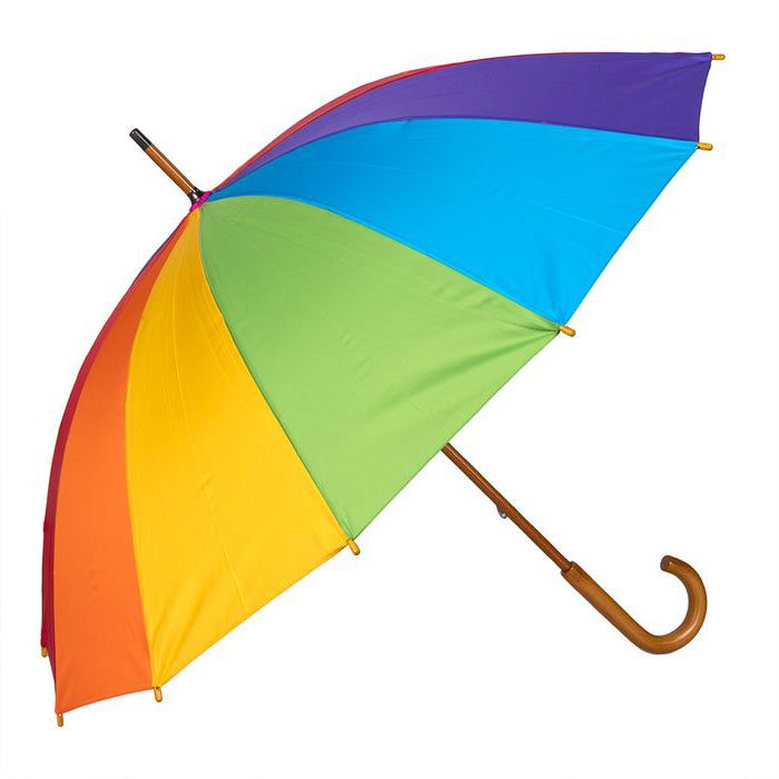 Clifton Rainbow Timber Long Umbrella