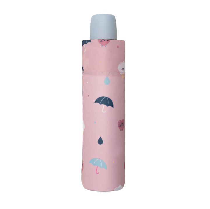 Doppler Childrens Kids Manual Compact Rainy Day Pink Umbrella