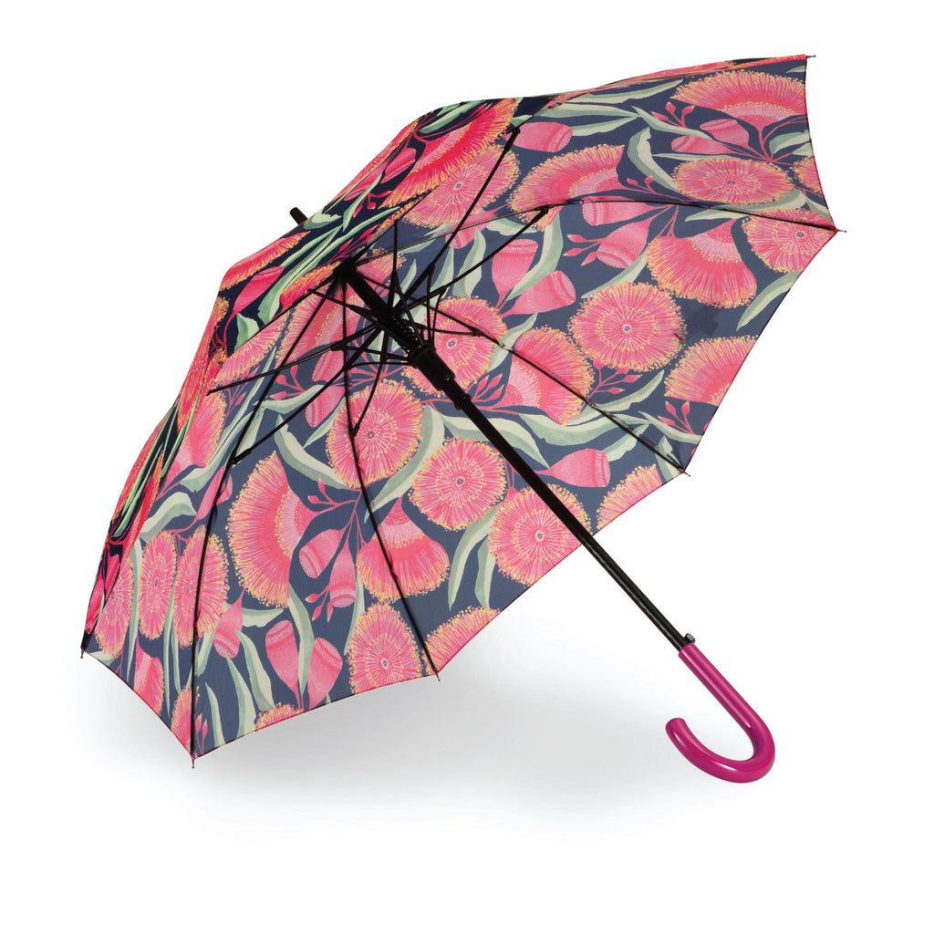 Lordy Dordie Maxi Long Gum Blossoms Art Umbrella