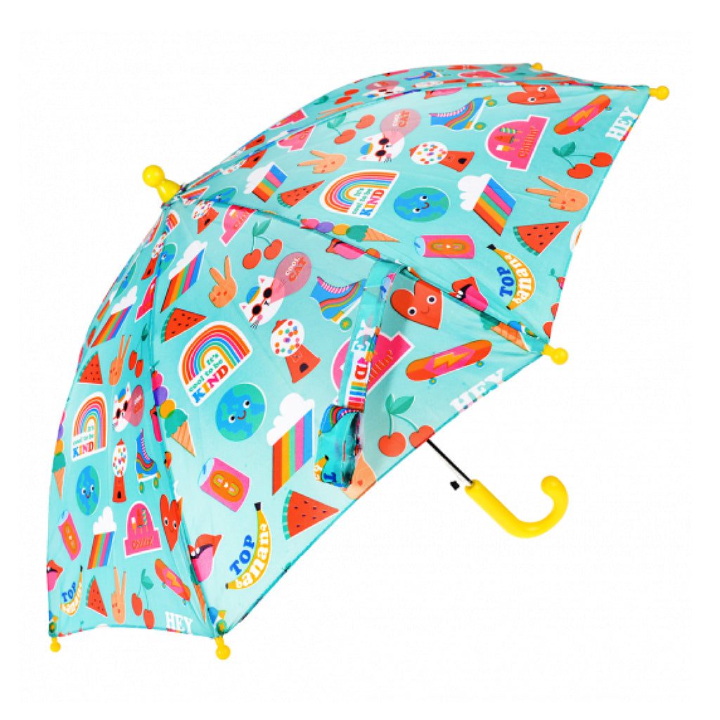 Rex London Childrens Auto Open Retro Top Banana Umbrella