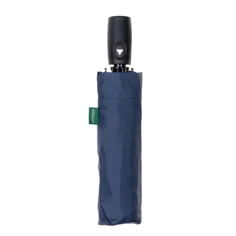 UPF50+ Clifton Auto Open Extra Strong Windproof Compact Umbrella Navy