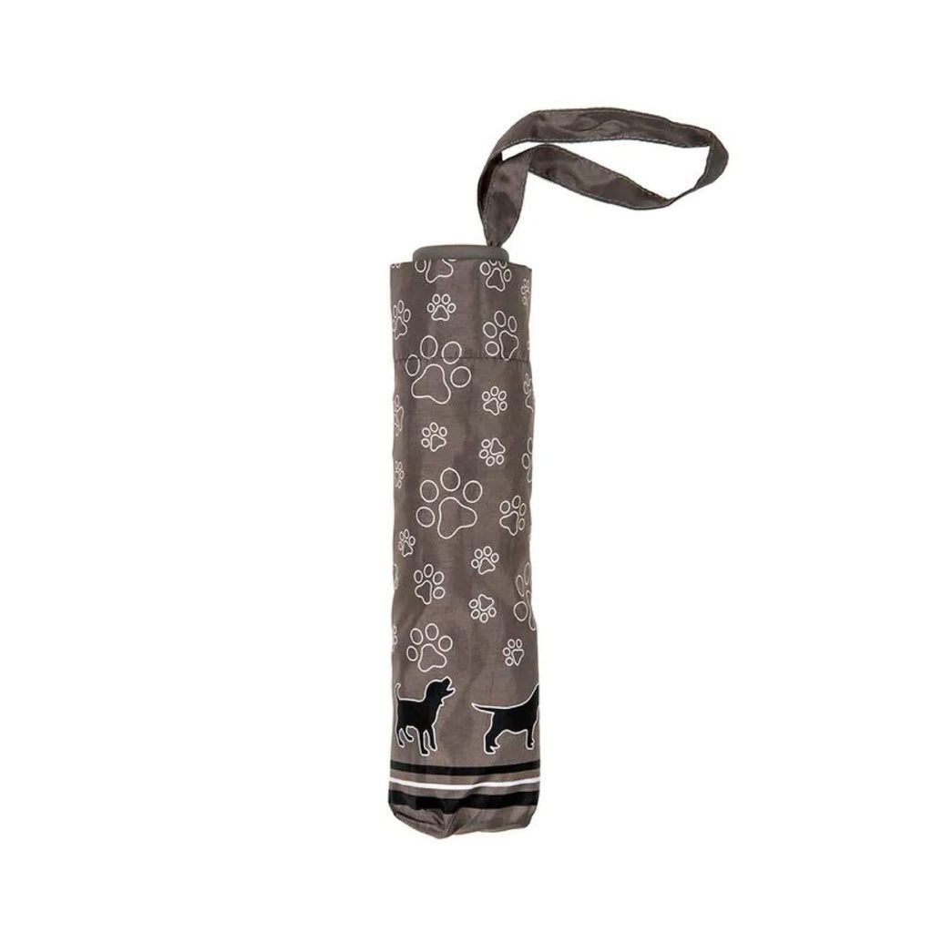 Clifton Black Dog on Grey Mini Maxi Umbrella