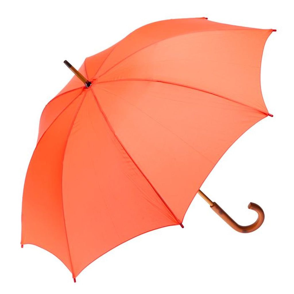 UPF50+ Clifton Classic Manual Timber Series Long Orange Umbrella