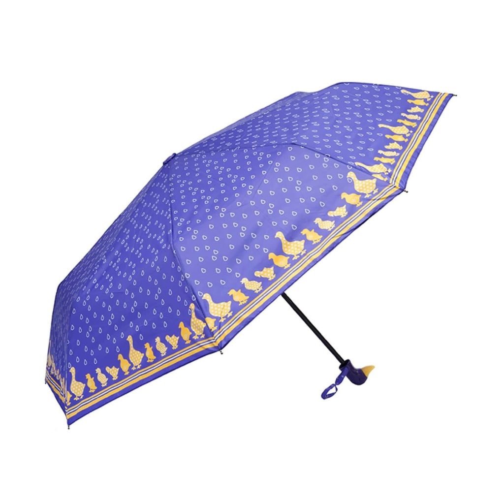 UPF50+ Clifton Manual Mini Maxi Compact Duck Handle Purple Umbrella