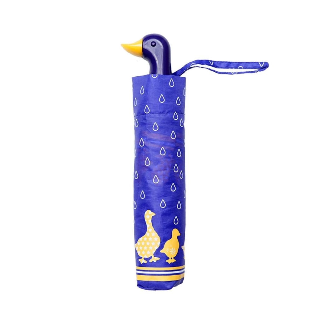 UPF50+ Clifton Manual Mini Maxi Compact Duck Handle Purple Umbrella