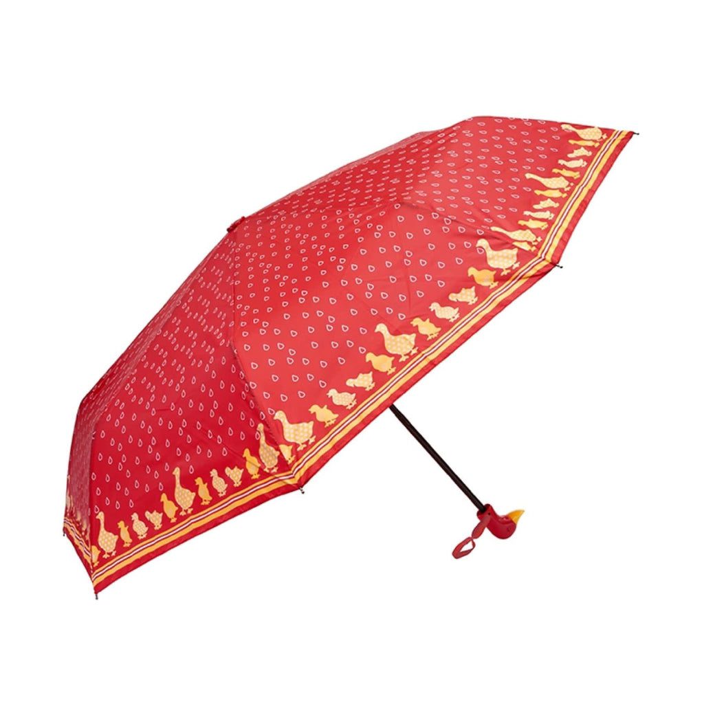 Clifton Manual Mini Maxi Compact Duck Handle Red Umbrella