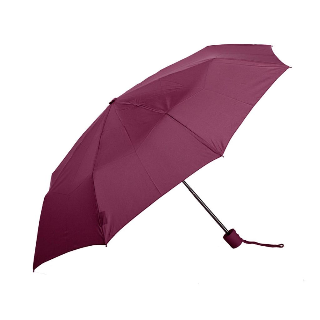 UPF50+ Clifton Manual Mini Maxi Series Compact Burgundy Umbrella