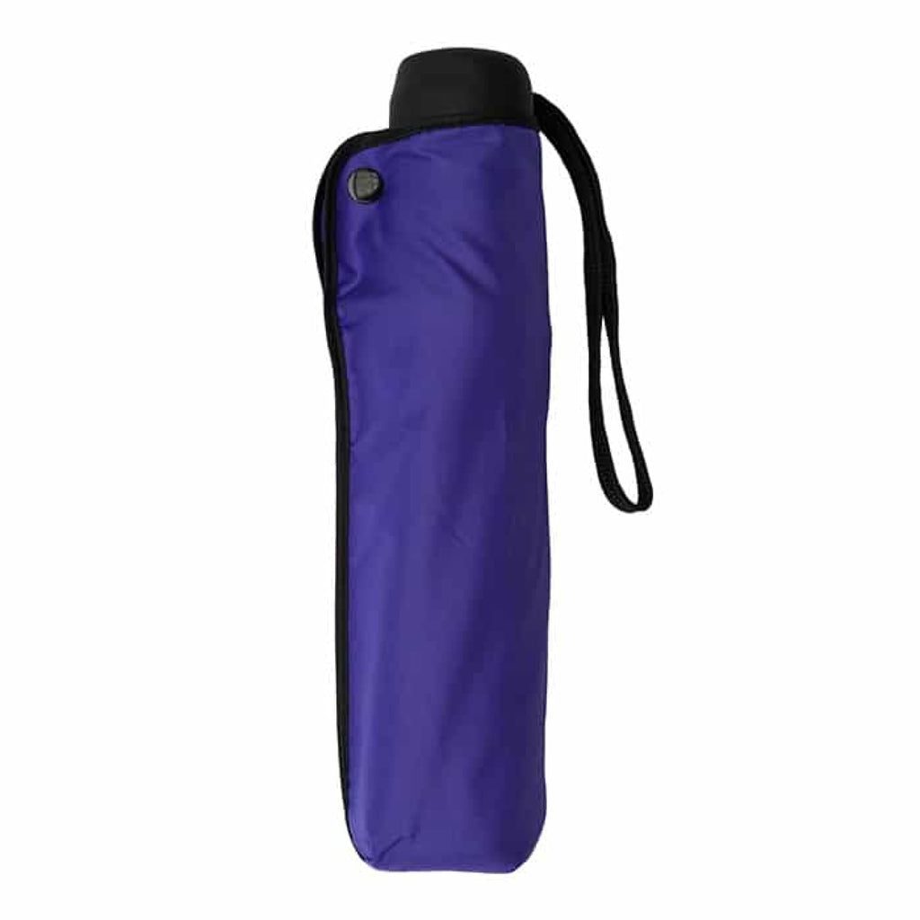 UPF50+ Clifton Piped Edge Manual Mini Maxi Compact Purple Umbrella