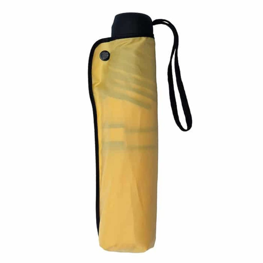 UPF50+ Clifton Piped Edge Manual Mini Maxi Compact Yellow Umbrella