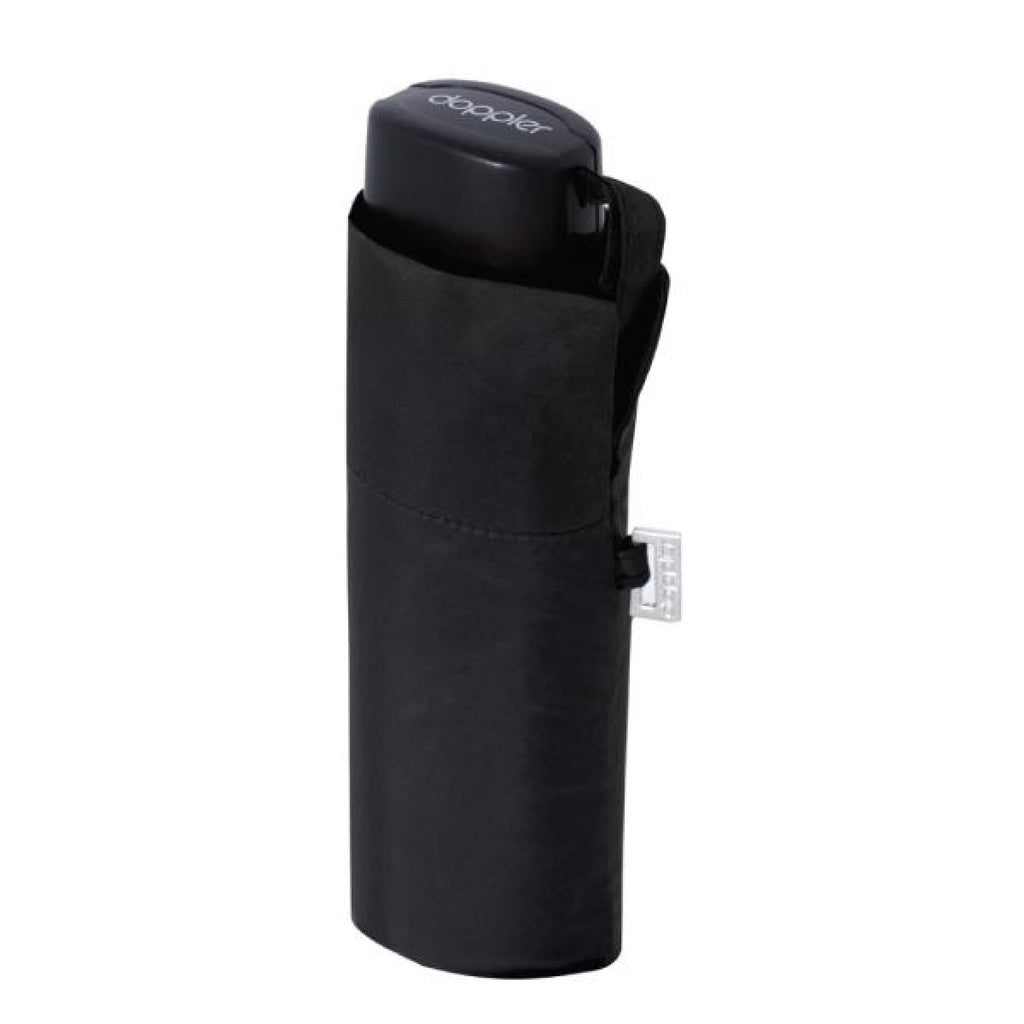 Doppler Compact Fiber Handy Black Umbrella