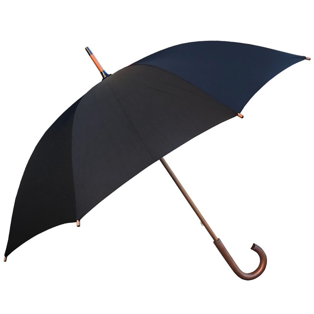 Shelta Mens Timber 8 Rib Manual Black Umbrella