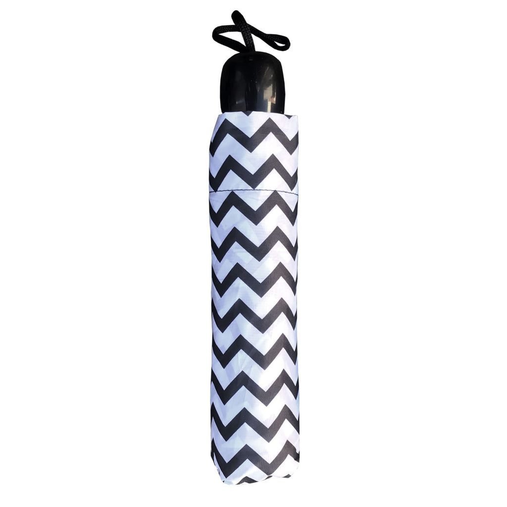 Shelta Mini Windproof Manual Geometric Chevron Umbrella