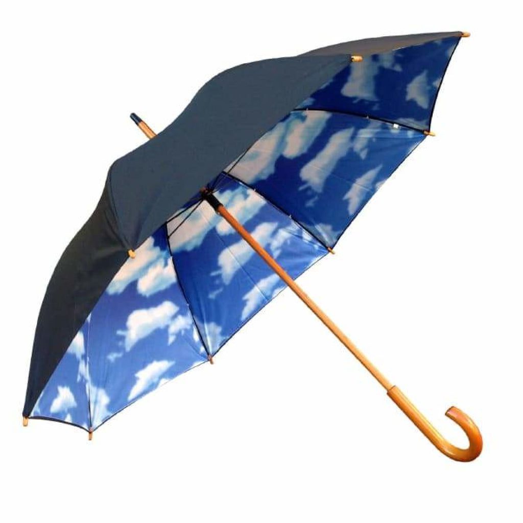 UPF 50+ Willow Tree Big Blue Sky Cloud Print Umbrella