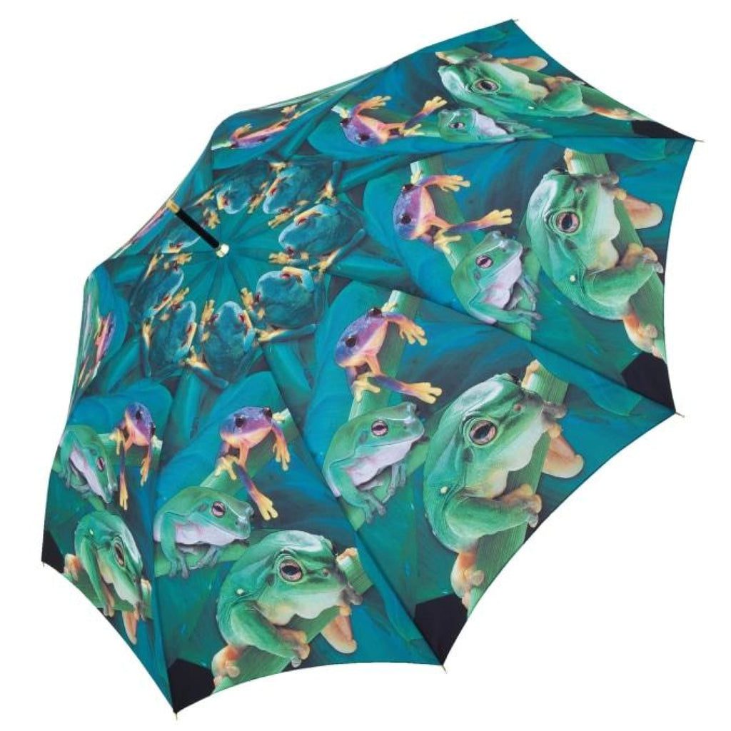 UPF25 Shelta Long Auto Capricorn Rainforest Frogs Umbrella