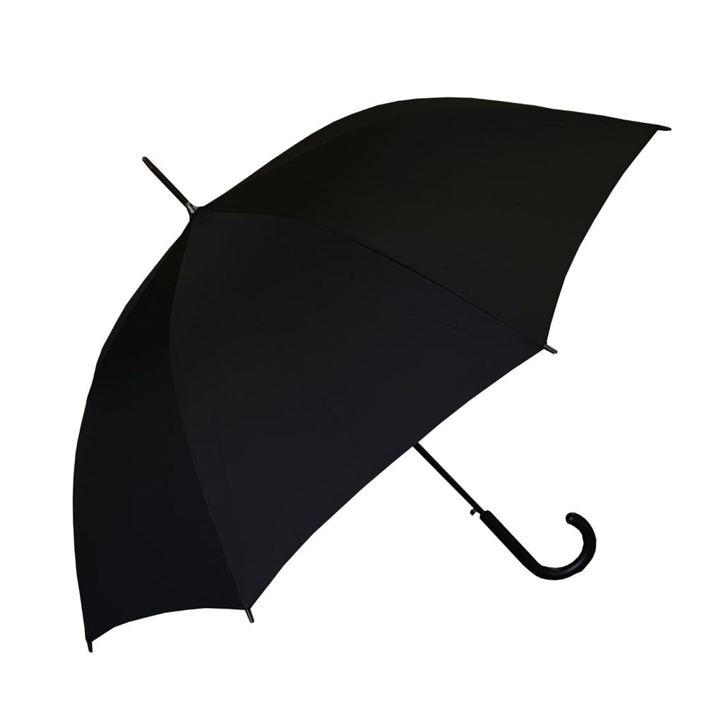 UPF25 Shelta Long Classic Auto Open Black Umbrella