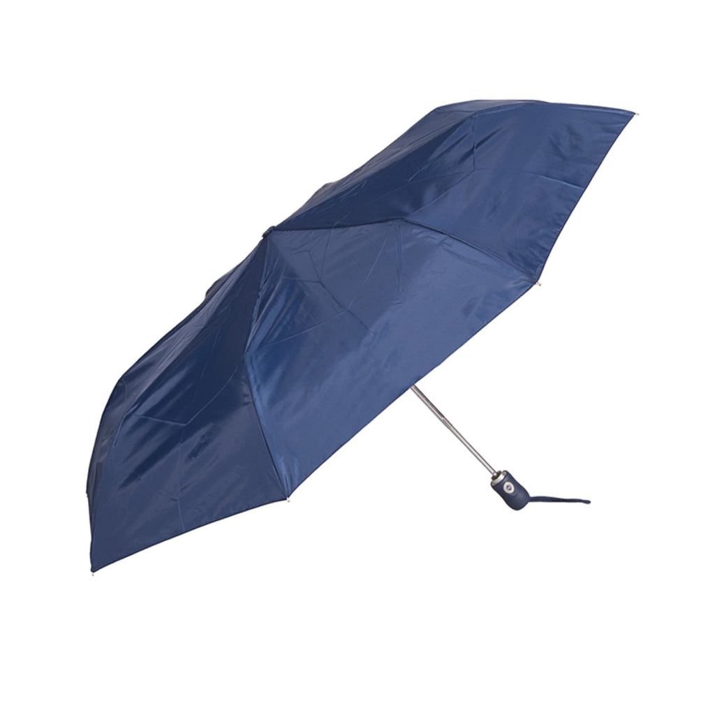 UPF50+ Clifton Auto Open Compact Duo Rib Navy Umbrella