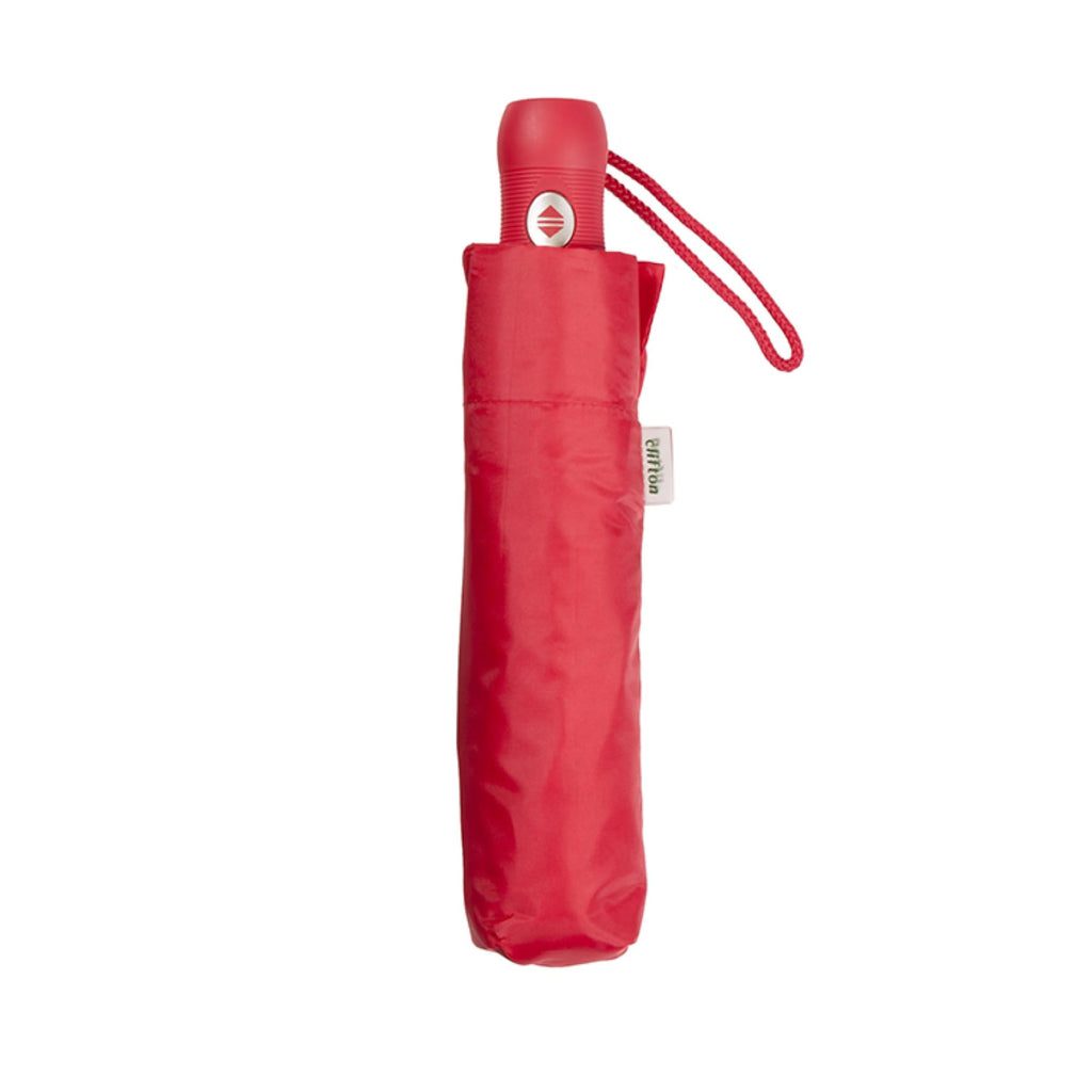 UPF50+ Clifton Auto Open Compact Duo Rib Red Umbrella