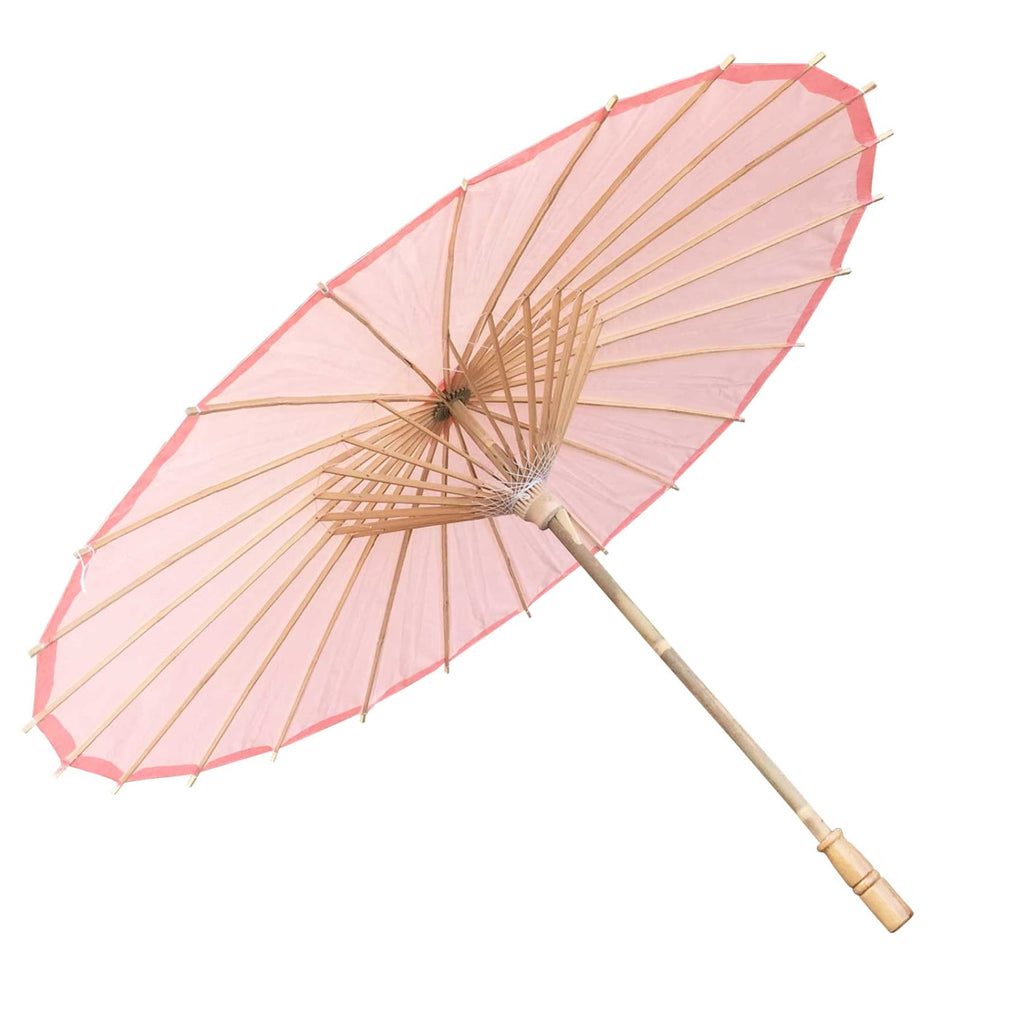 Willow Tree Bamboo Paper Parasol 84 cm Pink Umbrella