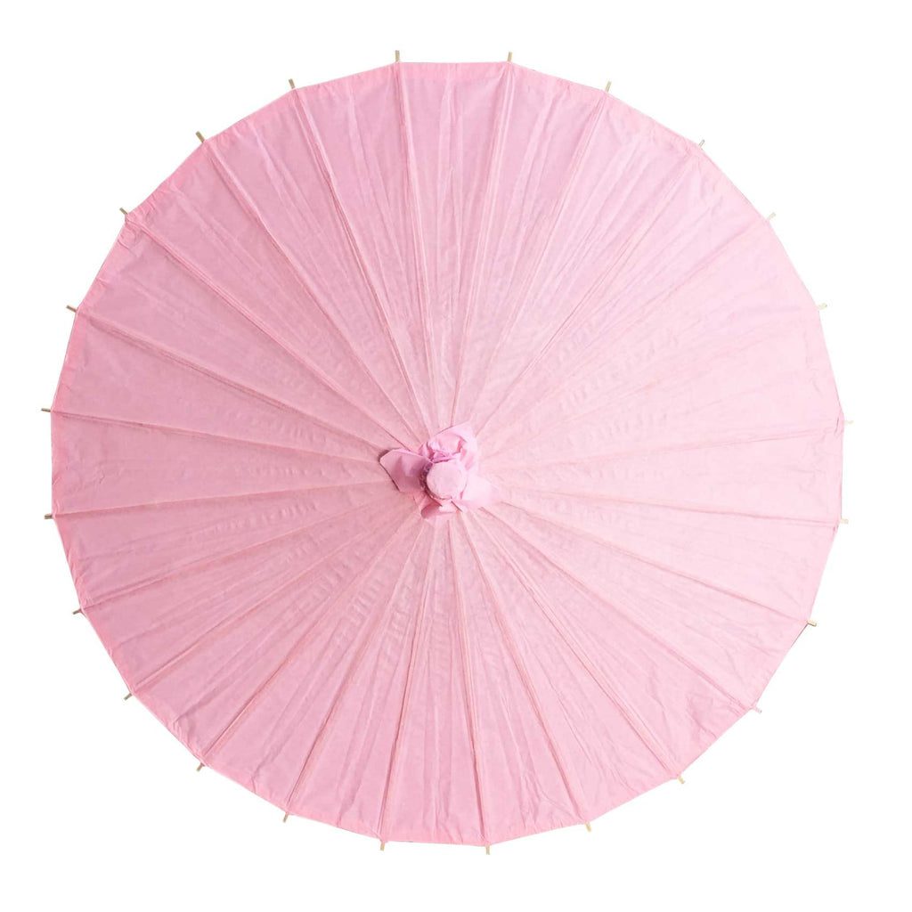 Willow Tree Bamboo Paper Parasol 84 cm Pink Umbrella