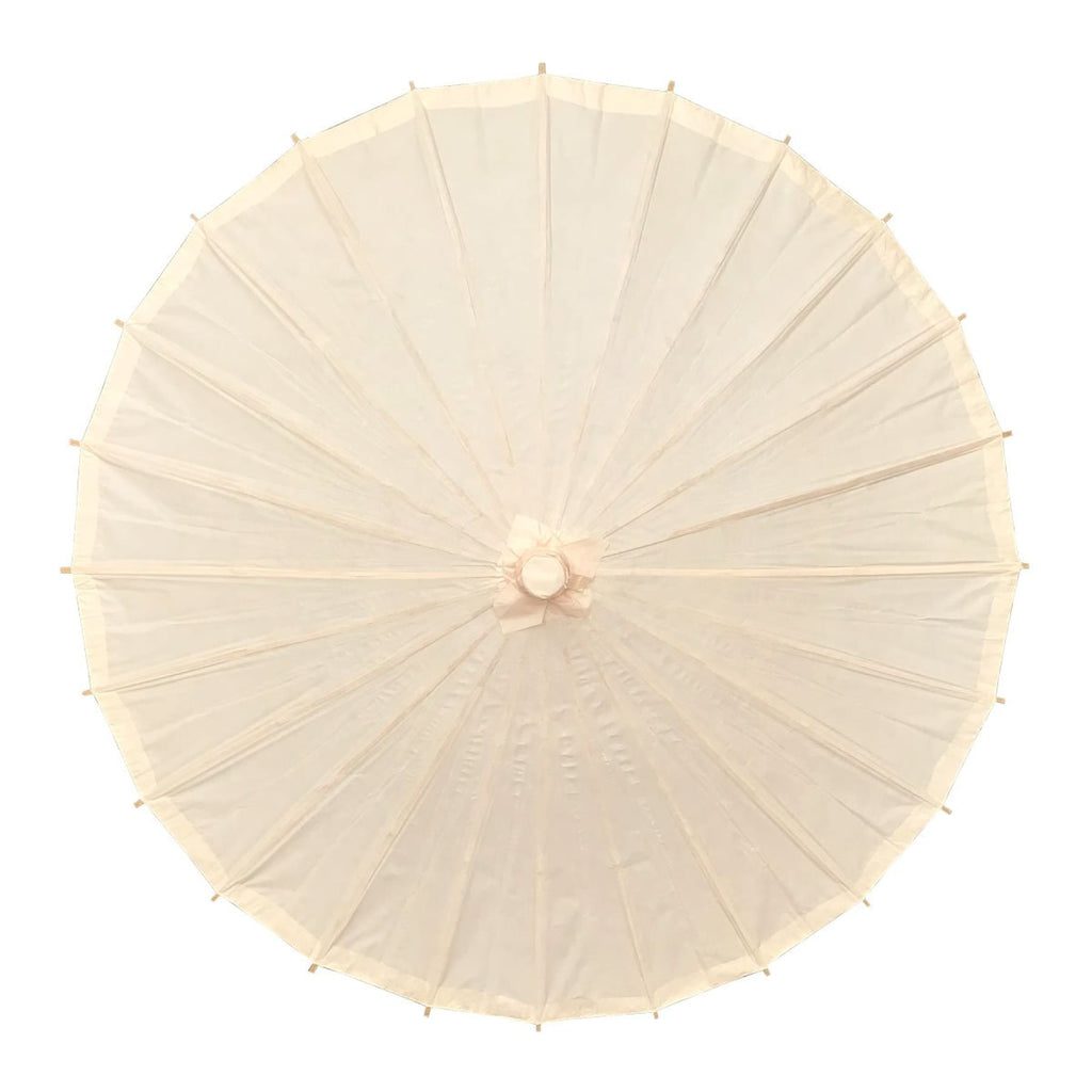 Willow Tree Bamboo Paper Parasol Beige