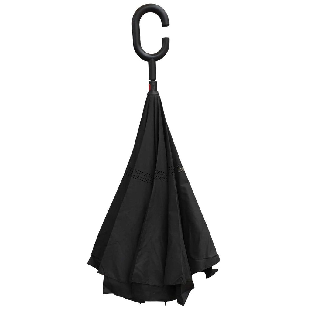 Willow Tree Double Layer Inverted Reverse Black UPF 30 Umbrella