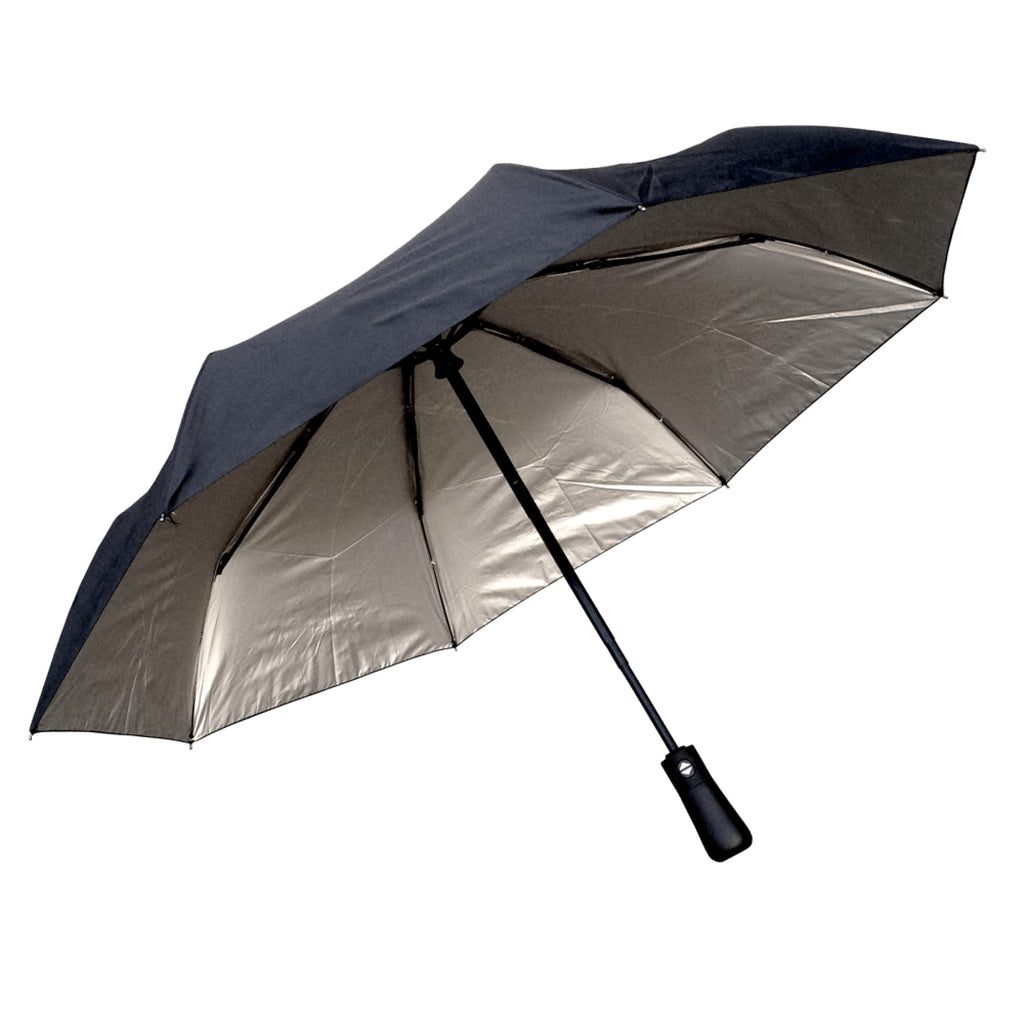 Willow Tree Mini Maxi Auto Folding Compact Silver Coated UPF50+ Umbrella