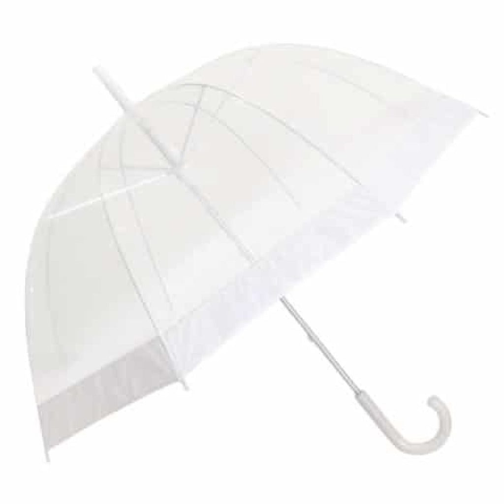 Willow Tree Dome Birdcage White Border Umbrella